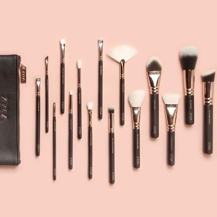 ZOEVA Luxe Complete Makeup Brush Set Includes 15 Face and Eye Makeup Brushes - Image 6